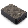 Guess Powerbank 18W GUPB10DP4GEGW10000mAh brązowy/brown 4G Leather Metal Logo