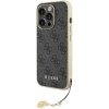 Guess GUHCP15LGF4GGR iPhone 15 Pro 6.1 szary/grey hardcase 4G Charms Collection