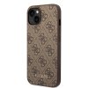 Guess GUHCP15MG4GFBR iPhone 15 Plus / 14 Plus 6.7 brązowy/brown hard case 4G Metal Gold Logo