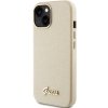 Guess GUHCP15SPGMCSD iPhone 15 / 14 / 13 6.1 złoty/light gold hardcase Glitter Glossy Script