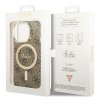Guess GUHMP15LH4STW iPhone 15 Pro6.1 brązowy/brown hardcase IML 4G MagSafe