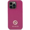 Guess GUHCP15LPS4DGPP iPhone 15 Pro 6.1 różowy/pink hardcase Strass Metal Logo