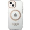 Guess GUHMP15MHTRMD iPhone 15 Plus/ 14 Plus 6.7 złoty/gold hard case Metal Outline Magsafe