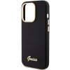 Guess GUHCP15LSMBSLK iPhone 15 Pro 6.1 czarny/black hardcase Silicone Script Metal Logo & Frame