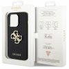 Guess GUHCP15XPSP4LGK iPhone 15 Pro Max 6.7 czarny/black hardcase Leather Perforated 4G Glitter Logo
