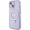 Guess GUHMP15SHRSGSU iPhone 15 / 14 / 13 6.1 fioletowy/purple hardcase Ring Stand Script Glitter MagSafe