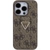Guess GUHCP15XPGS4TDW iPhone 15 Pro Max 6.7 brązowy/brown hardcase Grip Stand 4G Triangle Strass