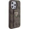 Guess GUHCP15XPGS4TDW iPhone 15 Pro Max 6.7 brązowy/brown hardcase Grip Stand 4G Triangle Strass