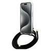 Guess GUHCP15SHC4SEK iPhone 15 / 14 / 13 6.1 czarny/black hardcase Crossbody Cord 4G Print