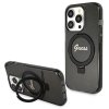 Guess GUHMP14LHRSGSK iPhone 14 Pro 6.1 czarny/black hardcase Ring Stand Script Glitter MagSafe
