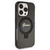 Guess GUHMP14LHRSGSK iPhone 14 Pro 6.1 czarny/black hardcase Ring Stand Script Glitter MagSafe