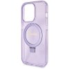 Guess GUHMP14XHRSGSU iPhone 14 Pro Max 6.7 fioletowy/purple hardcase Ring Stand Script Glitter MagSafe