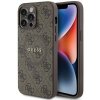 Guess GUHMP13LG4GFRW iPhone 13 Pro / 13 6.1 brązowy/brown hardcase 4G Collection Leather Metal Logo MagSafe