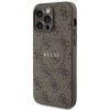 Guess GUHMP13LG4GFRW iPhone 13 Pro / 13 6.1 brązowy/brown hardcase 4G Collection Leather Metal Logo MagSafe