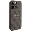 Guess GUHMP13LG4GFRW iPhone 13 Pro / 13 6.1 brązowy/brown hardcase 4G Collection Leather Metal Logo MagSafe