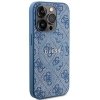 Guess GUHMP14LG4GFRB iPhone 14 Pro 6.1 niebieski/blue hardcase 4G Collection Leather Metal Logo MagSafe