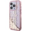 Guess GUHCP15XLFCSEGP iPhone 15 Pro Max 6.7 różowy/pink hardcase Liquid Glitter Gold Stripes