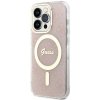 Guess GUHMP15LH4STP iPhone 15 Pro 6.1 rózowy/pink hardcase IML 4G MagSafe