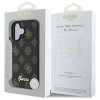 Guess GUHMP16SPGPYSK iPhone 16 6.1 czarny/black hardcase Peony Script MagSafe