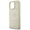 Guess GUHMP16XPSAPSMED iPhone 16 Pro Max 6.9 złoty/gold hardcase Saffiano Peony Classic Logo MagSafe