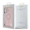 Guess GUHMP16SPFTDTEP iPhone 16 6.1 różowy/pink hardcase IML Rhinestones MagSafe