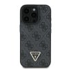 Guess GUHCP16LP4TDPK iPhone 16 Pro 6.3 czarny/black hardcase Leather 4G Triangle Strass