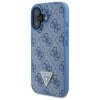 Guess GUHCP16SP4TDPB iPhone 16 6.1 niebieski/blue hardcase Leather 4G Triangle Strass