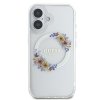 Guess GUHMP16SHFWFCT iPhone 166.1 przeźroczysty/transparent hardcase IML Flowers Wreath MagSafe