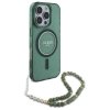 Guess GUHMP16XHGCRELSA iPhone 16 Pro Max6.9 zielony/green hardcase hardcase IML Glitter With Pearl Strap MagSafe