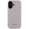 Guess GUHCP16SPSQSQSP iPhone 166.1 różówy/pink hardcase Quiled Metal Logo