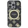 Guess GUHMP16XH4PYEEK iPhone 16 Pro Max  6.9 czarny/black hardcase IML Peony On 4G Background MagSafe