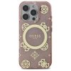 Guess GUHMP16XH4PYEEP iPhone 16 Pro Max  6.9 różowy/pink hardcase IML Peony On 4G Background MagSafe