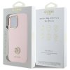 Guess GUHCP16SM4DGPP iPhone 16 6.1      jasnoróżowy/pink hardcase Silicone Logo Strass 4G