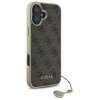 Guess GUHCP16SGF4GBR iPhone 16 6.1      brązowy/brown hardcase 4G Charms Collection