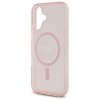 Guess GUHMP16SHFGEREP iPhone 16 6.1     różowy/pink hardcase IML Glitter Circle MagSafe