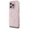 Guess GUHMP16LHFGEREP iPhone 16 Pro 6.3 różowy/pink hardcase IML Glitter Circle MagSafe
