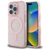 Guess GUHMP16XHFGEREP iPhone 16 Pro Max  6.9 różowy/pink hardcase IML Glitter Circle MagSafe