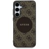 Etui Guess 4G Round Patch Classic Logo   MagSafe do Samsung Galaxy S25+ brązowy