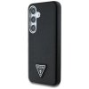 Etui Guess Grained Triangle Logo MagSafe do Samsung Galaxy S25 czarny