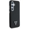 Etui Guess Grained Triangle Logo MagSafe do Samsung Galaxy S25 czarny