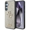 Etui Guess Fixed Glitter Big 4G Metal    Logo do Samsung Galaxy S25 złoty