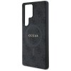 Etui Guess Leather 4G Colored Ring       Classic Logo MagSafe Samsung Galaxy S25 Ultra czarny