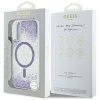 Etui Guess HC Resin Bottom Glitter do    iPhone 16 MagSafe fioletowy