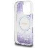 Etui Guess HC Resin Bottom Glitter do    iPhone 16 Pro MagSafe fioletowy
