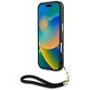 Etui Guess HC IML Leopard Triangle Cord  Strap do iPhone 16 Pro Max MagSafe czarny