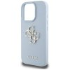 Etui Guess Grained Big 4G Logo Small     Classic Logo do iPhone 16 Pro niebieski