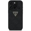 Etui Guess Hot Stamp 4G Pattern Triangle Metal Logo do iPhone 16 Pro Max czarny