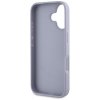 Etui Guess Hot Stamp 4G Pattern Triangle Metal Logo do iPhone 16 fioletowy