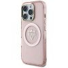 Etui Guess IML Metal Mountain Logo       MagSafe do iPhone 16 Pro Max różowy
