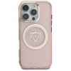 Etui Guess IML Metal Mountain Logo       MagSafe do iPhone 16 Pro Max różowy